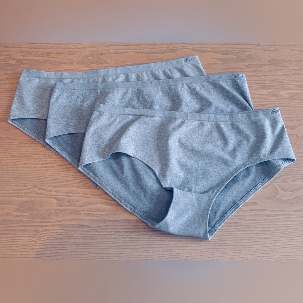 3 Pairs VS Pink Seamless Hipster Panties